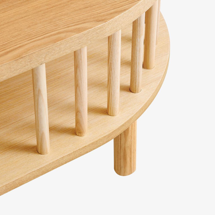 Acadia | שולחן סלון מעוצב עם מדף אחסון פתוח