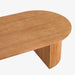 תמונה מזווית מספר 4 של המוצר Aadi | שולחן סלון סקנדינבי אובלי מעץ בגוון טבעי