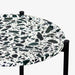 תמונה מזווית מספר 2 של המוצר Roro | שולחן צד מודרני מברזל בשילוב שיש טרצו