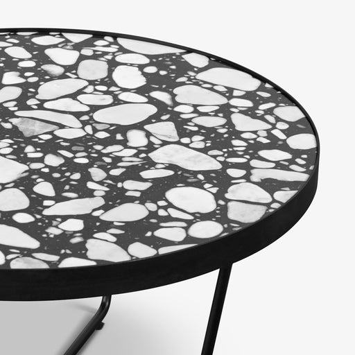 מעבר לעמוד מוצר CELYSE | שולחן סלון מודרני מברזל בשילוב שיש טרצו