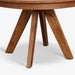 תמונה מזווית מספר 7 של המוצר JAXON | שולחן אוכל עגול מעץ אלון מלא בגוון כהה