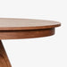 תמונה מזווית מספר 4 של המוצר JAXON | שולחן אוכל עגול מעץ אלון מלא בגוון כהה
