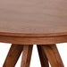 תמונה מזווית מספר 5 של המוצר JAXON | שולחן אוכל עגול מעץ אלון מלא בגוון כהה