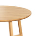 תמונה מזווית מספר 5 של המוצר Easton | שולחן אוכל עגול מעץ אלון מלא בגוון טבעי