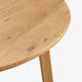 תמונה מזווית מספר 6 של המוצר Easton | שולחן אוכל עגול מעץ אלון מלא בגוון טבעי