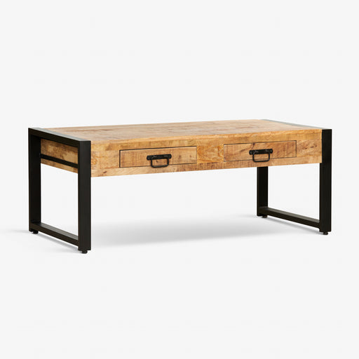 מעבר לעמוד מוצר Rambo | שולחן סלון אינדסטריאלי מושלם עם 2 מגירות