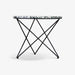 תמונה מזווית מספר 3 של המוצר KORO | שולחן צד עגול משיש טרצו בשילוב רגלי ברזל מעוצבות