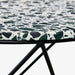 תמונה מזווית מספר 4 של המוצר KORO | שולחן צד עגול משיש טרצו בשילוב רגלי ברזל מעוצבות