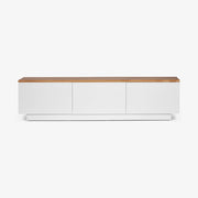 LAMER SIDEBOARD | מזנון עץ לסלון בשילוב עץ אלון בגוון טבעי - KUALA