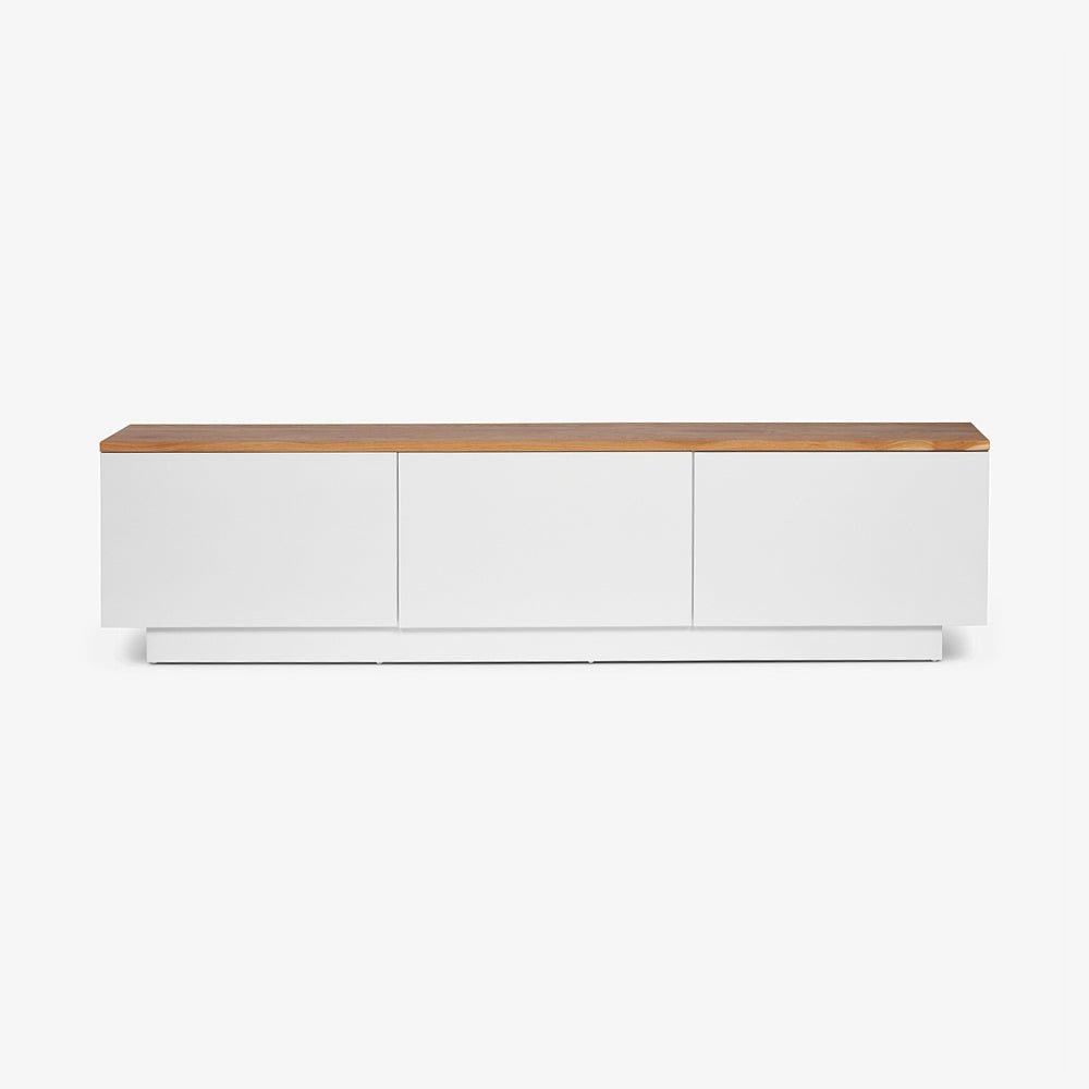 LAMER SIDEBOARD | מזנון עץ לסלון בשילוב עץ אלון בגוון טבעי - KUALA