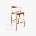 תמונה מזווית מספר 4 של המוצר CELIA | כיסא בר מעוצב מעץ טיק מלא