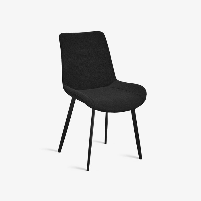 ADALIA |  כיסא מעוצב מרופד בבד בוקלה