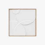 ANPAN | תמונת תבליט מרובעת במסגרת עץ אלון טבעי - KUALA