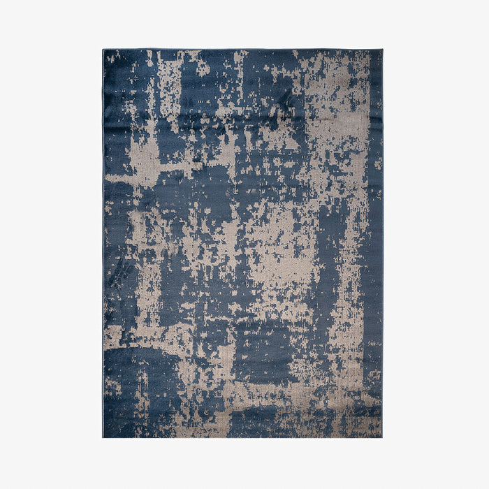 AMADU | שטיח מודרני בגווני כחול ואפור כסוף