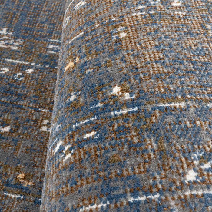 ALASSANE | שטיח אתני בגווני חום וכחול