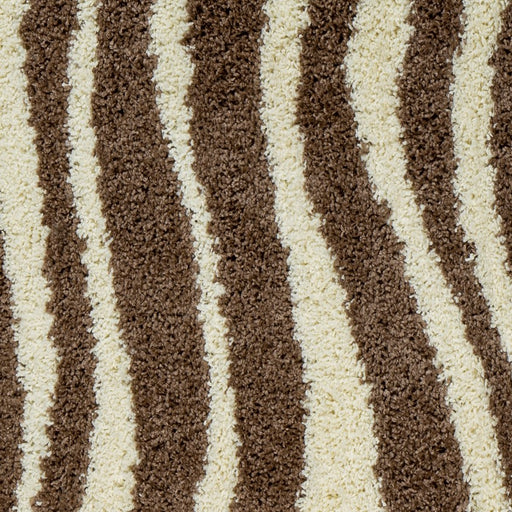 מעבר לעמוד מוצר KWABENE | שטיח פסים בגווני שמנת וחום