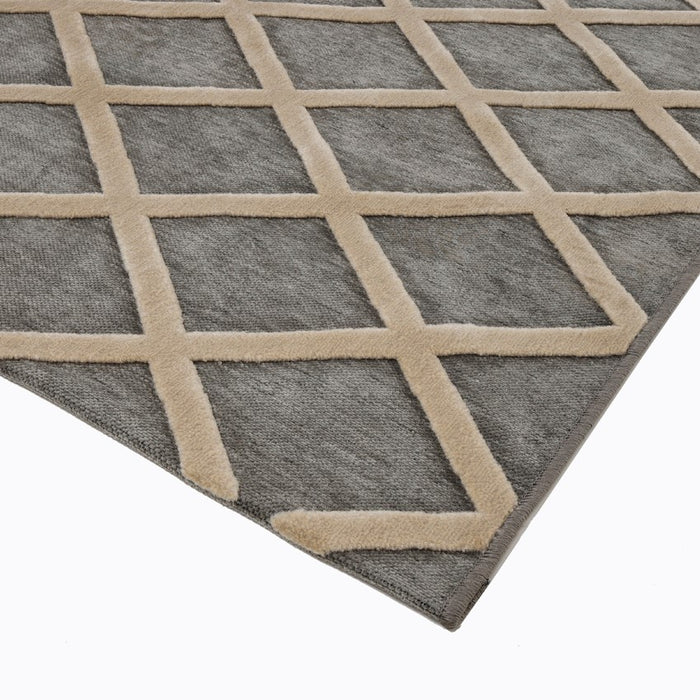 BALOR | שטיח בגווני אפור-בז'