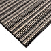 תמונה מזווית מספר 3 של המוצר FAOLAN | שטיח פסים בגווני שחור ושמנת