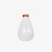 תמונה מזווית מספר 3 של המוצר LOBO | מנורת תליה מעוצבת בשילוב רצועה דמוי עור בגוון כאמל