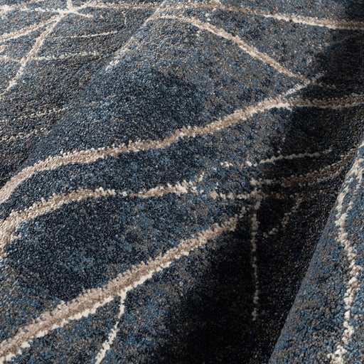 מעבר לעמוד מוצר LORCAN | שטיח בעיצוב מודרני בגווני כחול ובז'