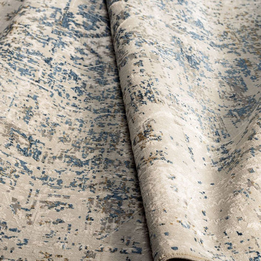 מעבר לעמוד מוצר ADVIKA | שטיח מעוצב בגווני בז' כחול ואפור