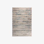 שטיח ויסקוזה פוליאסטר בדוגמא מופשטת בגווני בז', כחול ואפור