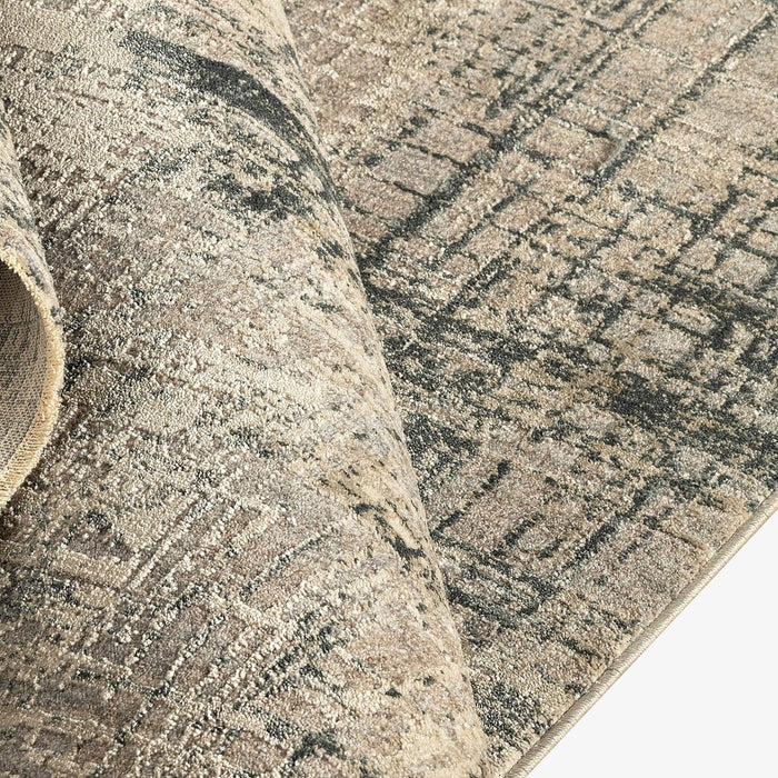SUVEERO | שטיח מעוצב בגווני בז' ואפור