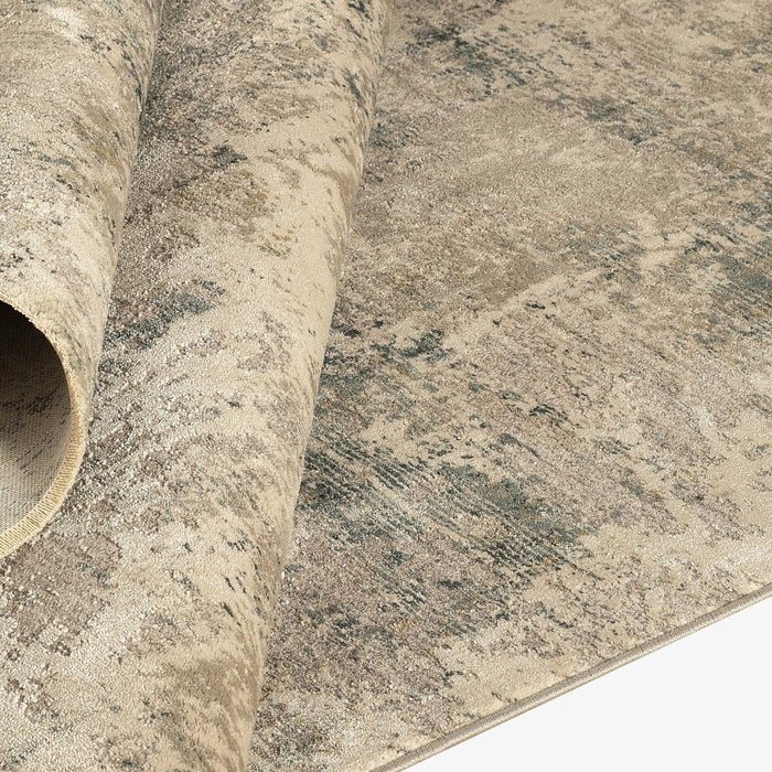 ALKA | שטיח בעיצוב מופשט בגווני בז' ואפור