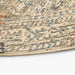 תמונה מזווית מספר 3 של המוצר SORAY | שטיח אתני עגול בגוונים של בז' וכחול