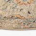 תמונה מזווית מספר 3 של המוצר INAYU | שטיח עגול מעוצב בסגנון אתני