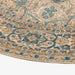 תמונה מזווית מספר 3 של המוצר JAYU | שטיח אתני עגול בגווני בז' וכחול