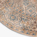 תמונה מזווית מספר 4 של המוצר JAYU | שטיח אתני עגול בגווני בז' וכחול