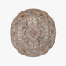 תמונה מזווית מספר 1 של המוצר JAYU | שטיח אתני עגול בגווני בז' וכחול