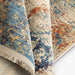 תמונה מזווית מספר 2 של המוצר DRISANU | שטיח מעוצב למסדרון בגוונים של בז' וכחול