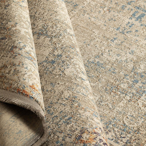 מעבר לעמוד מוצר SORAYA | שטיח אתני מעוצב בגוונים של בז' וכחול