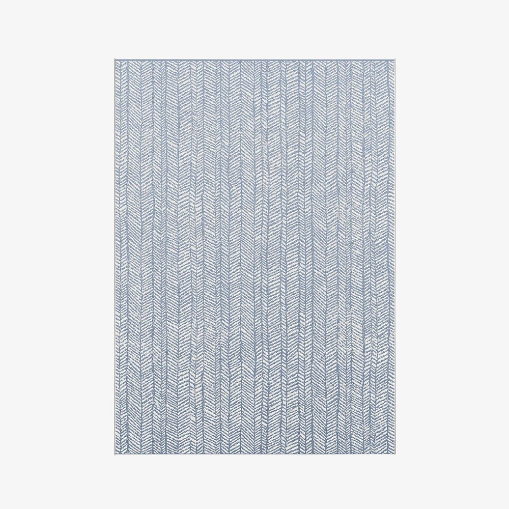 JANNIK | שטיח אקלקטי בגווני כחול ולבן - KUALA