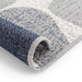 תמונה מזווית מספר 4 של המוצר JEROME | שטיח מודרני בדוגמא גיאומטרית ובגוונים קרים