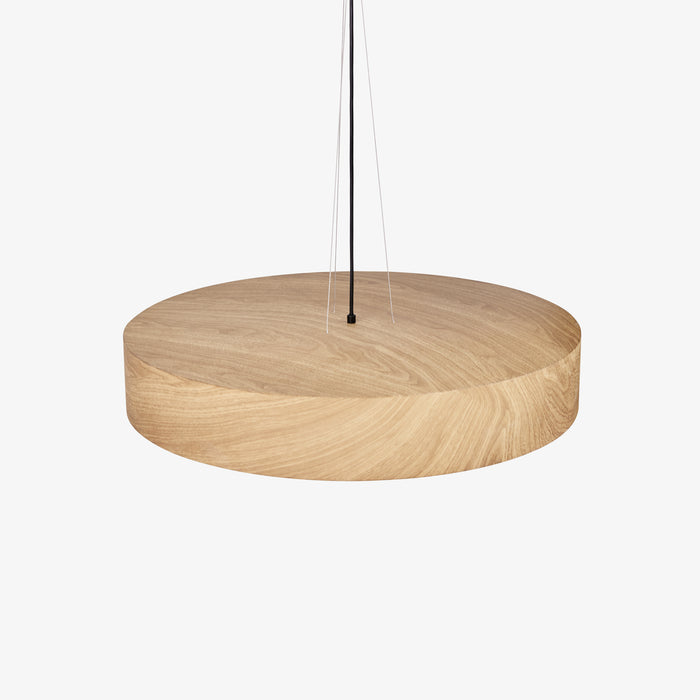 DORI | מנורת תליה עגולה בגוון עץ טבעי