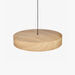 תמונה מזווית מספר 2 של המוצר DORI | מנורת תליה עגולה בגוון עץ טבעי