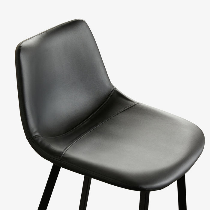 ODA |  כיסא בר מרופד דמוי עור