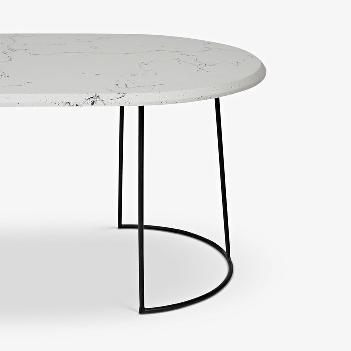 CLAY | שולחן סלון מעץ בטקסטורת שיש
