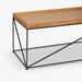 תמונה מזווית מספר 5 של המוצר FLASH | שולחן מלבני מעץ אלון בשילוב מסגרת מתכת מושחרת