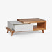 תמונה מזווית מספר 4 של המוצר LIBERO | שולחן עץ אלון עם יחידת מגירה
