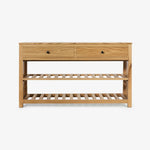 SIENNA | קונסולה מעץ עם 2 מגירות טריקה שקטה ו-2 מדפים - KUALA