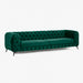 תמונה מזווית מספר 1 של המוצר CANIJA | ספה דו מושבית לסלון בעיצוב וינטג' וריפוד קטיפה רחיץ