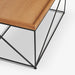תמונה מזווית מספר 6 של המוצר FLASH | שולחן מלבני מעץ אלון בשילוב מסגרת מתכת מושחרת