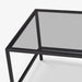 תמונה מזווית מספר 6 של המוצר DEKA | שולחן מלבני מברזל עם פלטת זכוכית