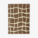 תמונה מזווית מספר 1 של המוצר KOBEW | שטיח מרובעים מודרני בגווני שמנת וחום