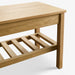 תמונה מזווית מספר 4 של המוצר YUKI | ספסל עץ עם מדף