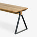 תמונה מזווית מספר 4 של המוצר Namie | ספסל מעץ בשילוב רגלי ברזל בגוון שחור